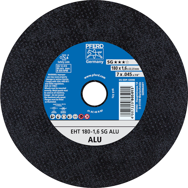 TARCZA 180 X 1.6 ALU SG PFERD