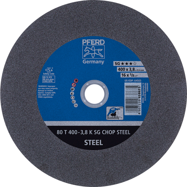 TARCZA 400 X 3,8 25,4 SG CHOP STEEL PFERD