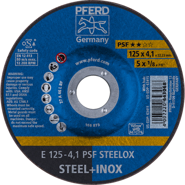 TARCZA 125 X 4,1 STEELOX PFERD
