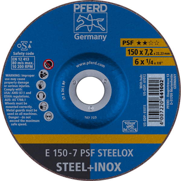 TARCZA 150 X 7,2 PSF STEELOX PFERD