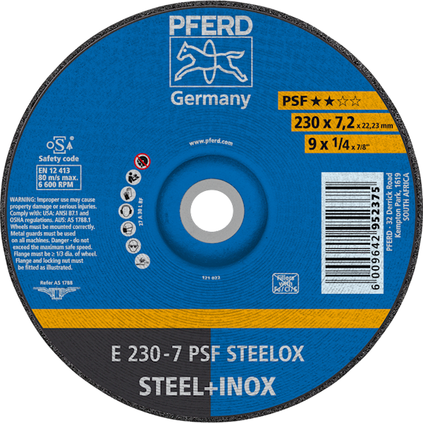 TARCZA 230 X 7,2 PSF STEELOX PFERD