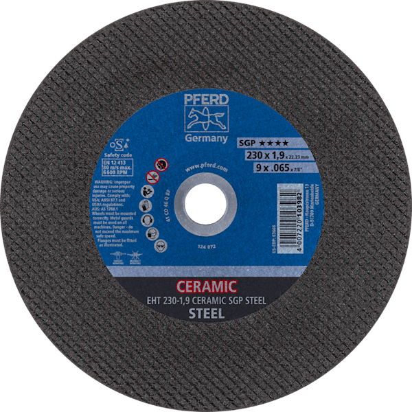 TARCZA 230 X 1,9 CERAMIC SGP STEEL PFERD