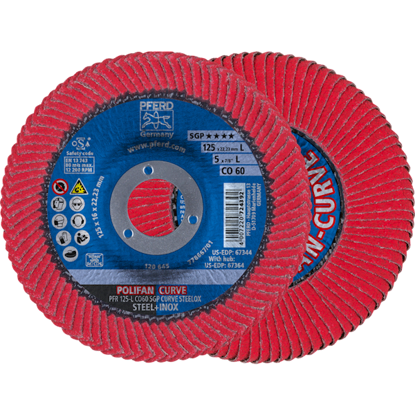 TARCZA LISTKOWA PFR 125 CO 60 SGP - CURVE L  PFERD