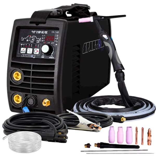 Spawarka TIG/MMA 210E  AC/DC PULS  SPARTUS zestaw 