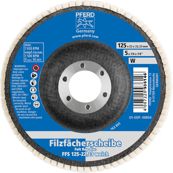 TARCZA LISTKOWA FILC  FFS 125/22,23 miękka PFERD