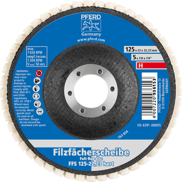 TARCZA LISTKOWA FILC  FFS 125/22,23 twarda PFERD 