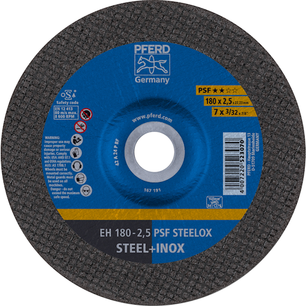 TARCZA 180 X 2.5 PSF STEELOX PFERD