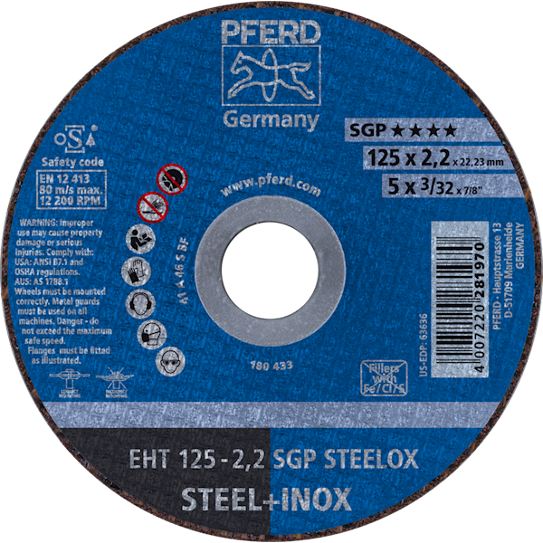 TARCZA 125 X 2,2 SGP STEELOX PFERD