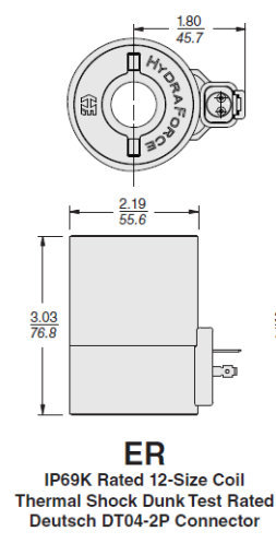 4301212 ER SERIES COIL 12V DC DEUTSCH