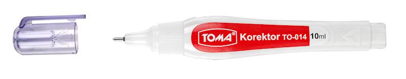 KOREKTOR W PISAKU 10ML METAL KOŃC. TOMA  /TO-014