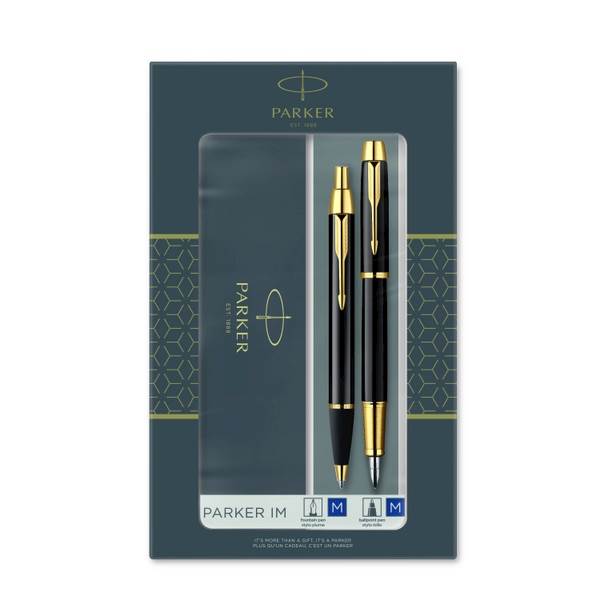 ZESTAW PARKER IM BLK GT PIÓRO + DŁUGOPIS /2093216
