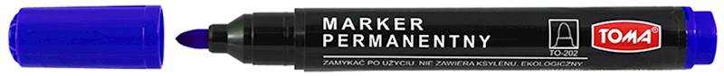 MARKER PERMANENTNY OKRĄGŁY NIEBIESKI TOMA /TO-202