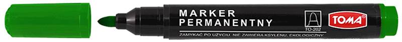 MARKER PERMANENTNY OKRĄGŁY ZIELONY TOMA /TO-202