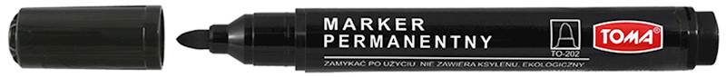 MARKER PERMANENTNY OKRĄGŁY CZARNY TOMA /TO-202