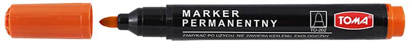 MARKER PERMANENTNY OKRĄGŁY POMARAŃCZ TOMA /TO-202