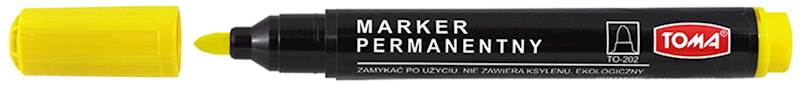 MARKER PERMANENTNY OKRĄGŁY ŻÓŁTY TOMA /TO-202