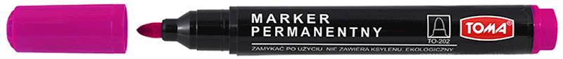 MARKER PERMANENTNY OKRĄGŁY RÓŻOWY TOMA /TO-202
