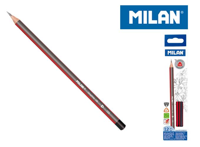 OŁÓWEK TRÓJKĄTNY TECHNICZNY MILAN "HB" 1SZT