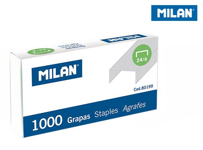 ZSZYWKI METALOWE 24/6 MILAN 1000SZT OP /80199