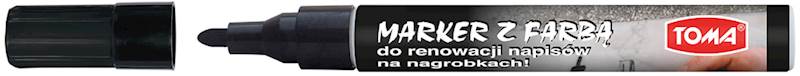 MARKER OLEJOWY GRUBY CZARNY TOMA