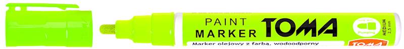 MARKER OLEJOWY GRUBY NEON ZIELONY TOMA