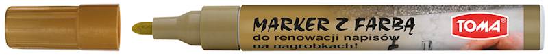 MARKER OLEJOWY GRUBY ZŁOTY TOMA