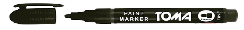 MARKER OLEJOWY FINE CZARNY TOMA /TO-441