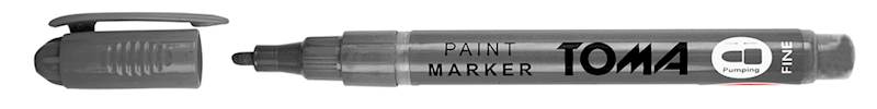 MARKER OLEJOWY FINE SREBRNY TOMA /TO-441