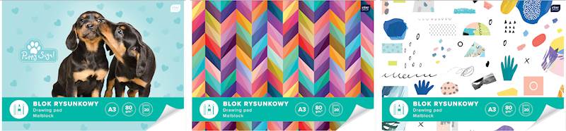 BLOK RYSUNKOWY A3 20K BIAŁY INTERDRUK