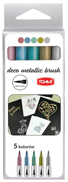 PISAKI METALLIC BRUSH PĘDZELEK 5KOL TOMA /TO-325