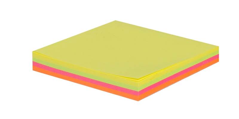 NOTES SAMOPRZYLEPNY 75*75 TĘCZOWE NEON 100K TRES