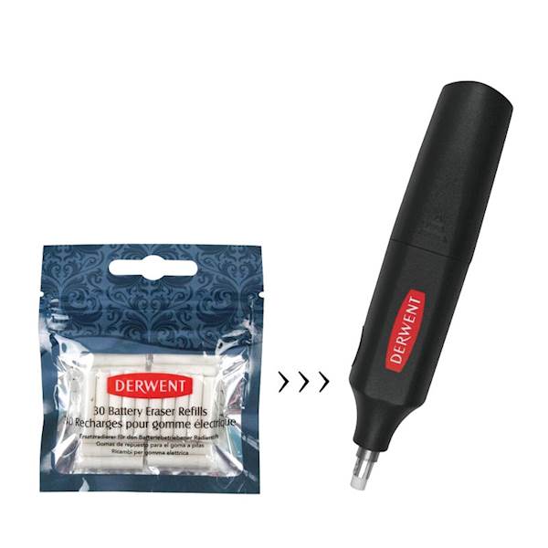 WKŁADY DO GUMKI DERWENT 5mm A'30SZT
