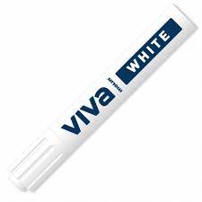 MARKER PERMANENTNY OKRĄGŁY BIAŁY VIVA TRES