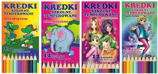 KREDKI OŁÓWKOWE 12KOL SDM /KRŻ12