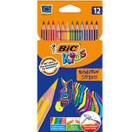 KREDKI BIC 12KOL EVOLUTION STRIPES 