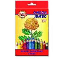 KREDKI GRUBE 24KOL OMEGA JUMBO KOH-I-NOOR /3374
