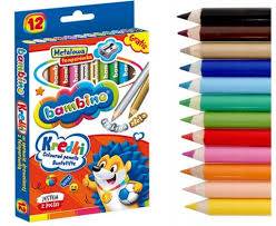 KREDKI DREWNIANE BAMBINO 12k+TEMPERÓWKA