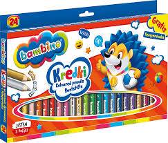 KREDKI DREWNIANE BAMBINO 24k+TEMPERÓWKA