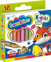 KREDKI BAMBINO 12KOL. PUDROWE