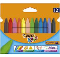 KREDKI BIC ŚWIECOWE 12KOL TRIANGLE KIDS /829773