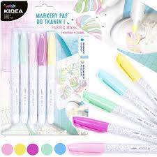 MARKERY DO OBUWIA I TKANIN 5KOL PASTEL KIDEA