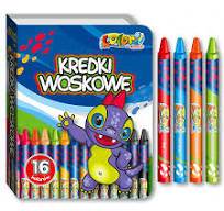 KREDKI WOSKOWE DINO 16KOL W ETUI PENMATE KOLORI 