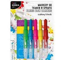 MARKERY DO TKANIN W SPRAYU 5KOL ZWIERZAKI KIDEA