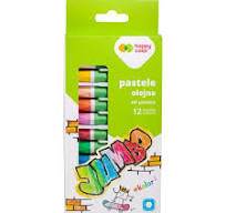 PASTELE OLEJNE JUMBO 12KOL HAPPY COLOR