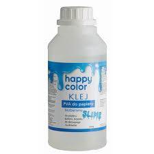 KLEJ DO PAPIERU PVA BUTELKA 500G HAPPY COLOR