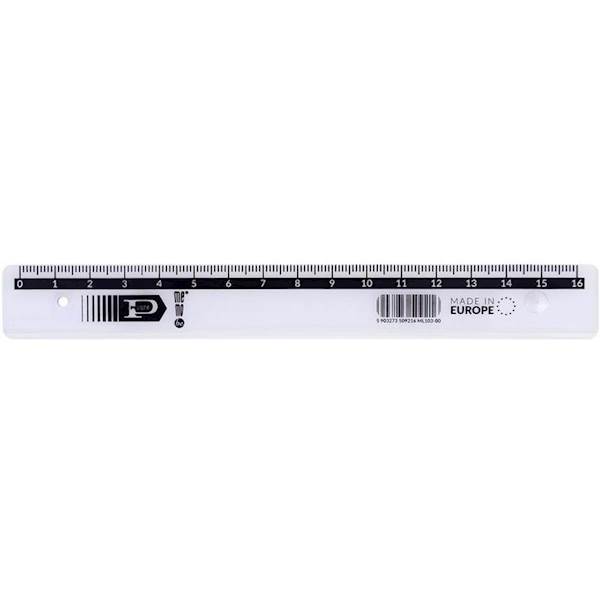 LINIJKA 16CM TRANSPARENTNA PRATEL /1014PR