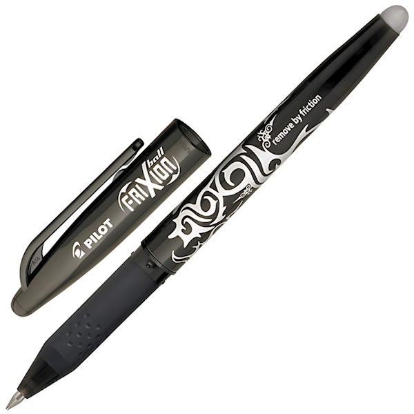 PIÓRO KULKOWE PILOT FRIXION CZARNE ŚCIERALNE 0,7mm