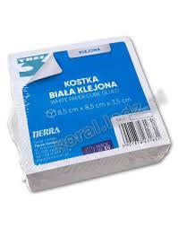KOSTKA BIAŁA KLEJONA 85MM*85MM TRES