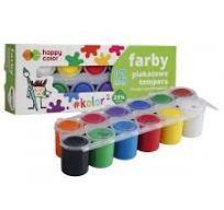 FARBY TEMPERY PLAKATOWE 12KOL 25ML HAPPY COLOR