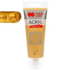 FARBA AKRYLOWA 75ML ZŁOTY HAPPY COLOR